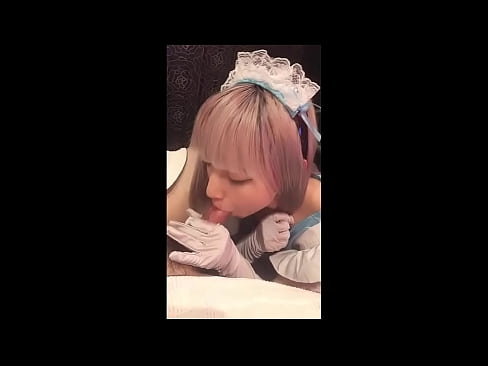 ❤️ 日本のアイドル「まゆか」、フレンチメイドのコスプレ、その1、ローションでフェラチオ、自慰行為 ❤️❌ ポルノfb ❌️